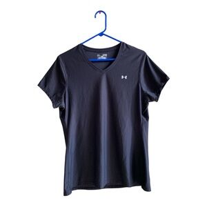 Under Armour Women’s Black Heat Gear T-Shirt  Size XL